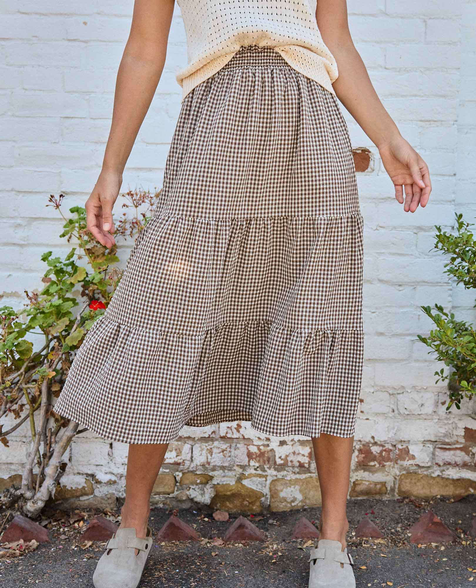 Sunkissed Tiered Midi Skirt
