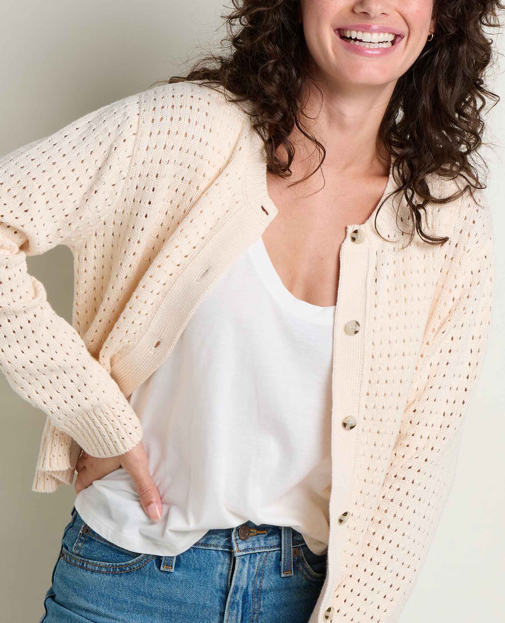 Bianca Pointelle Cardigan