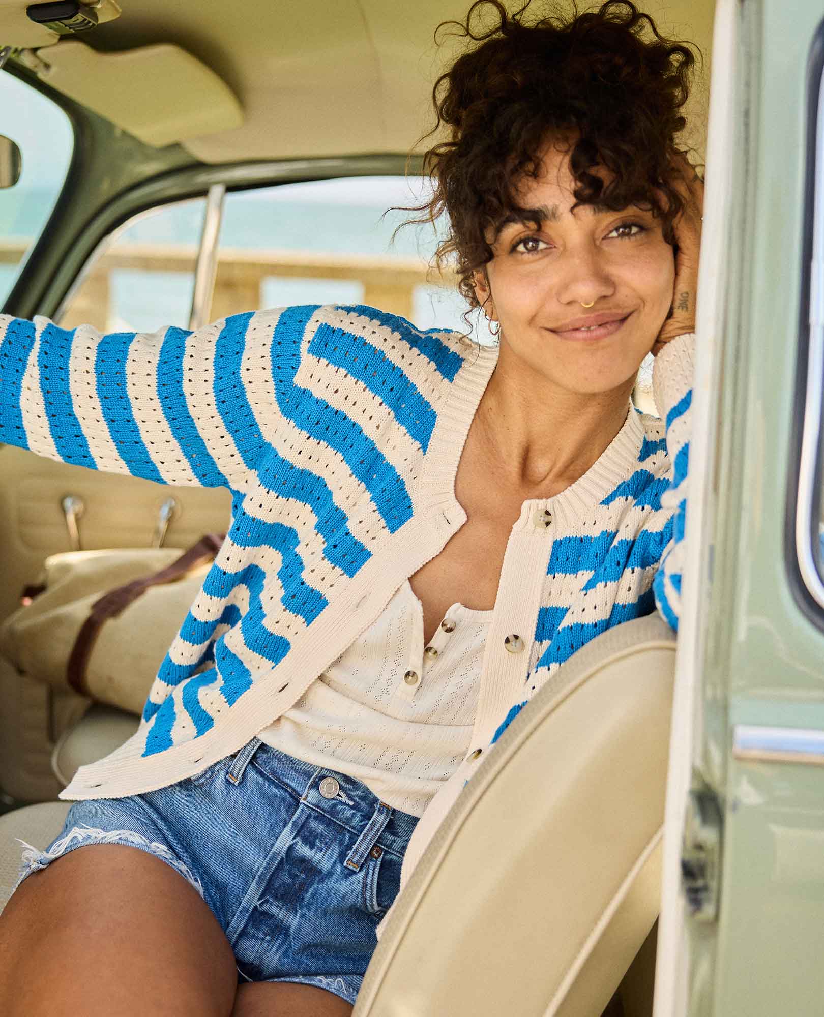 Bianca Pointelle Cardigan