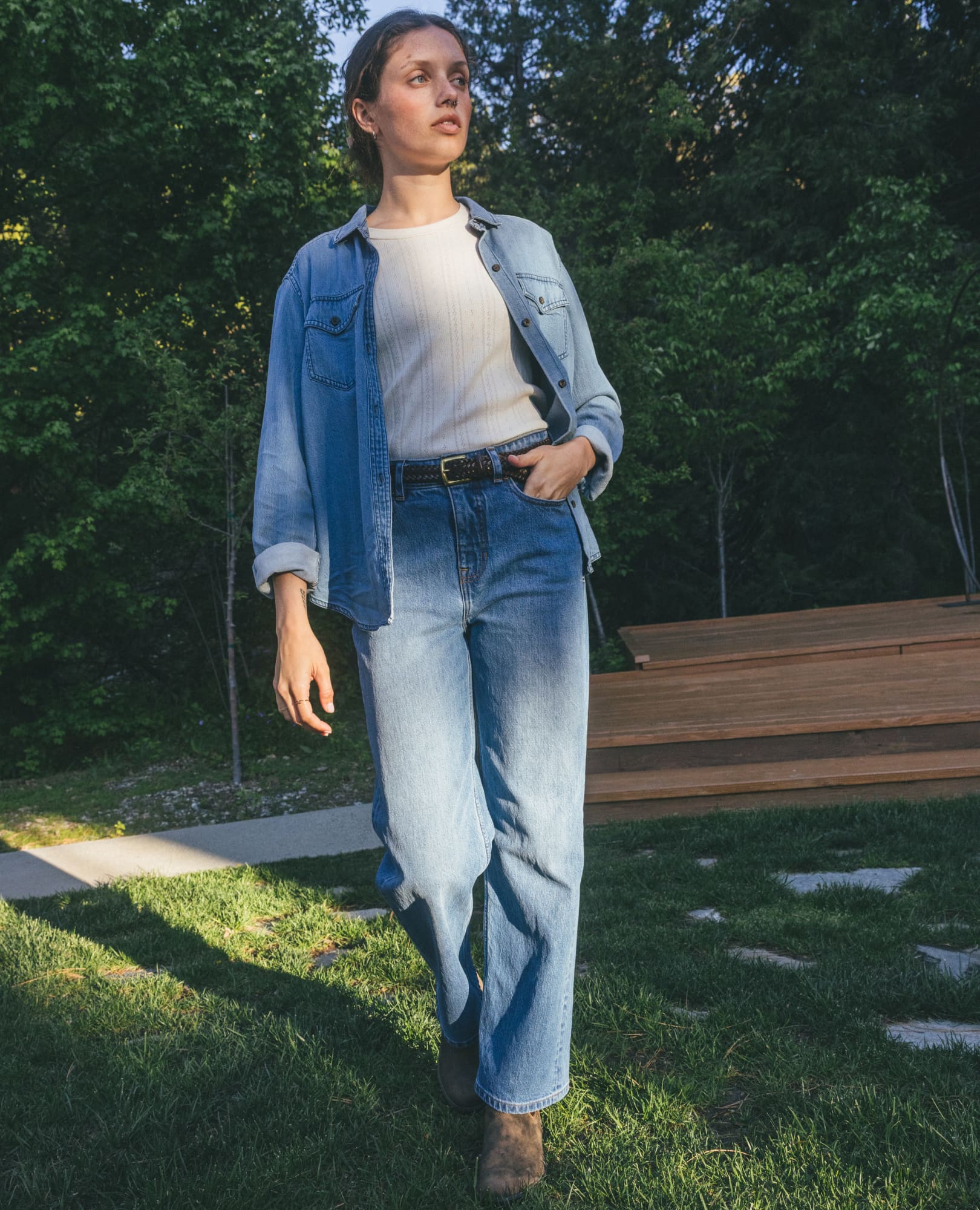 Women's Tamarack Wide Leg Blue Jean