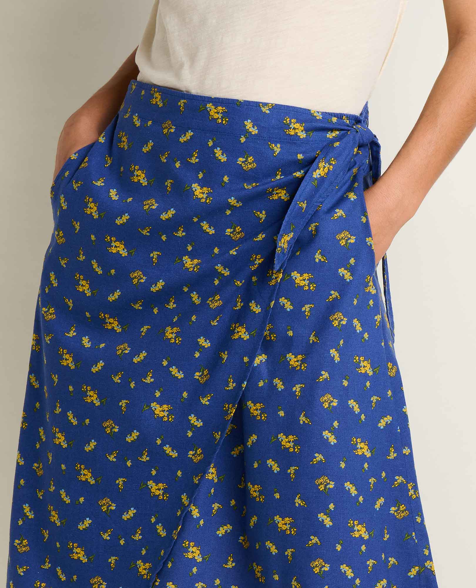 Taj Wrap Midi Skirt