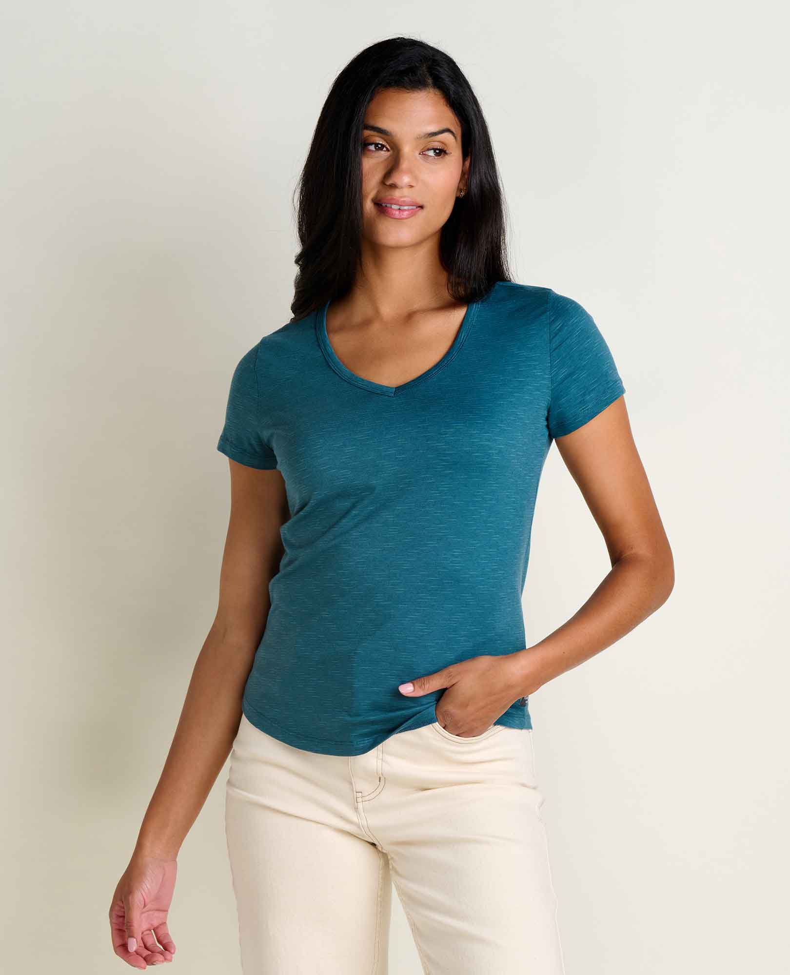 2" and is wearing a size small.