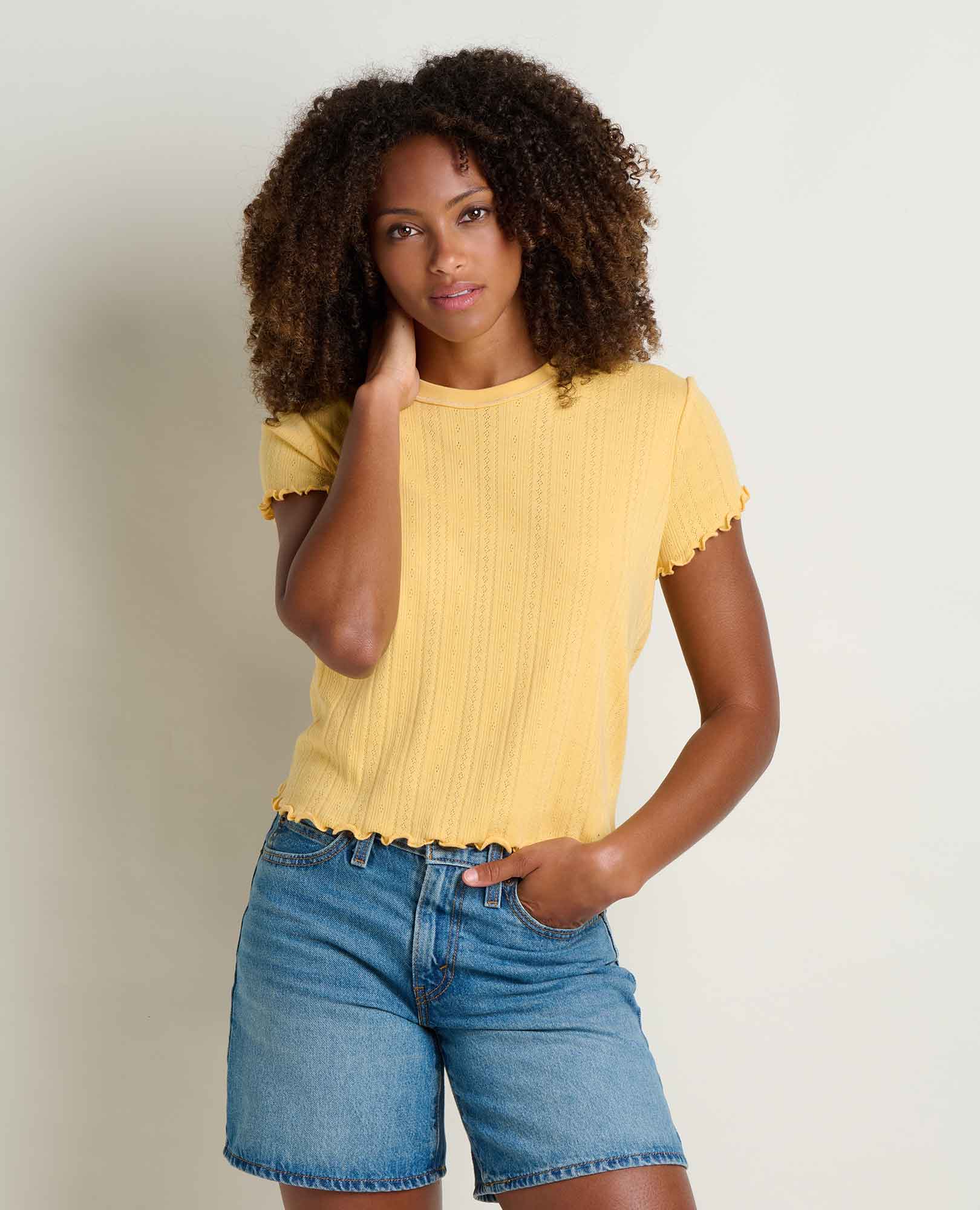 Foothill Pointelle Baby Tee