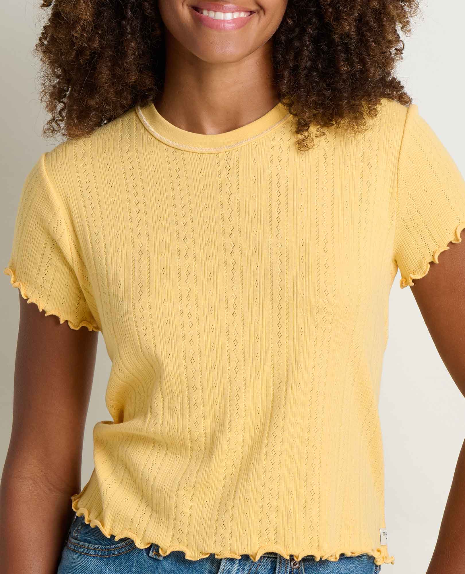 Foothill Pointelle Baby Tee