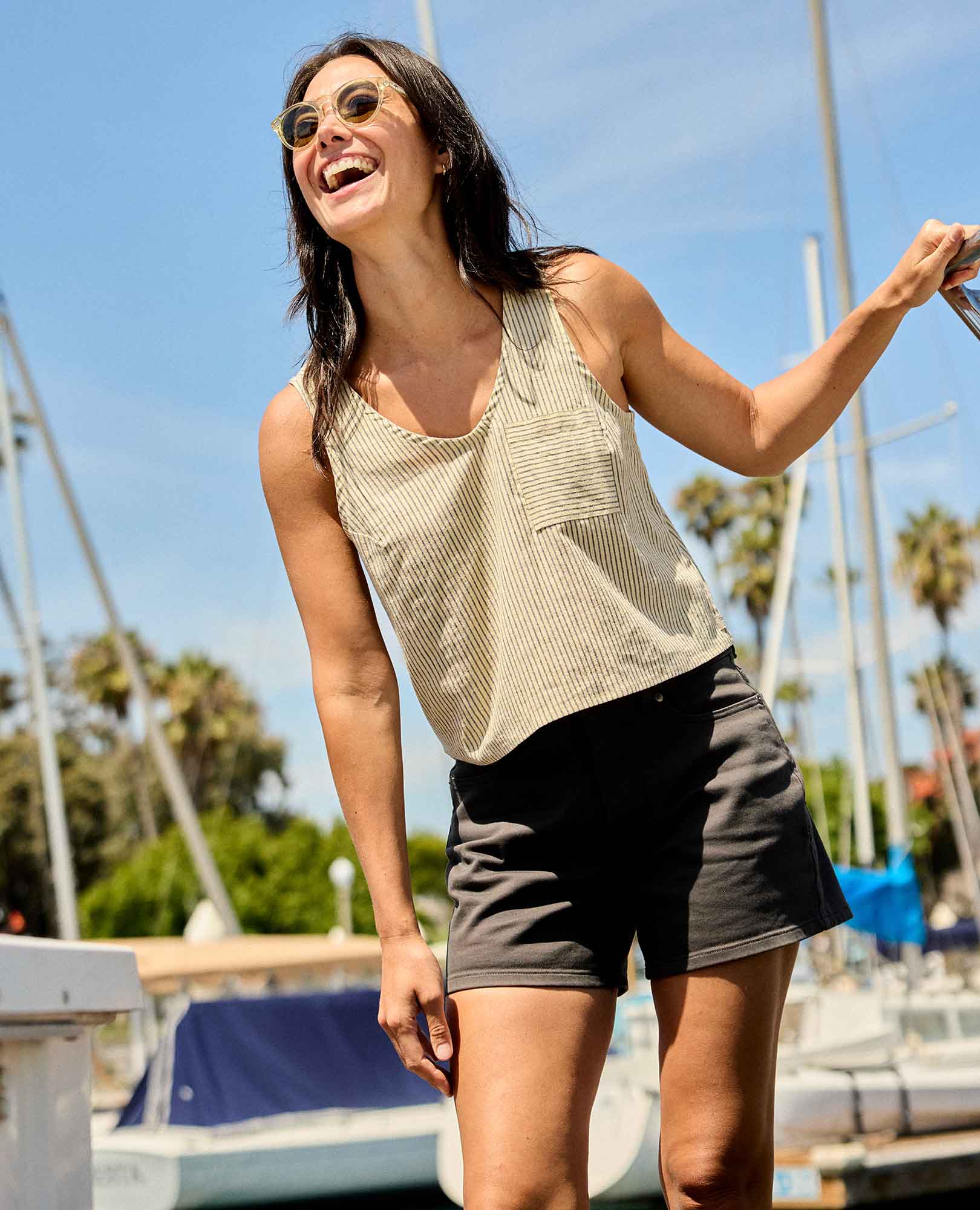 Taj Hemp Button Back Tank