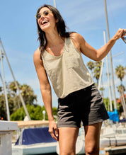 Taj Hemp Button Back Tank
