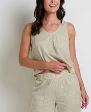 Taj Hemp Button Back Tank
