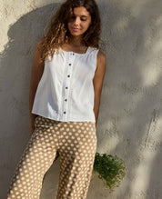 Manzana Button Front Tank