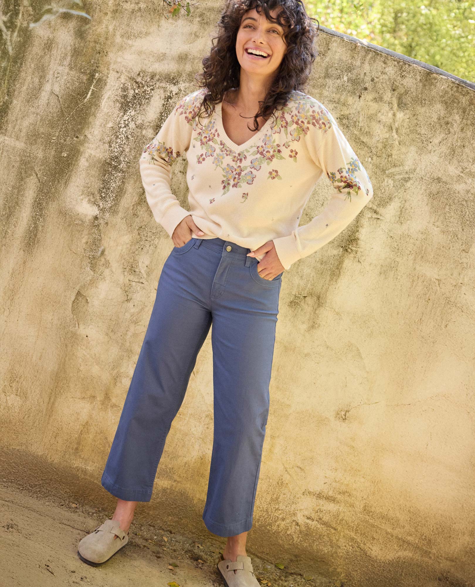 Earthworks Wide Leg Crop Pant