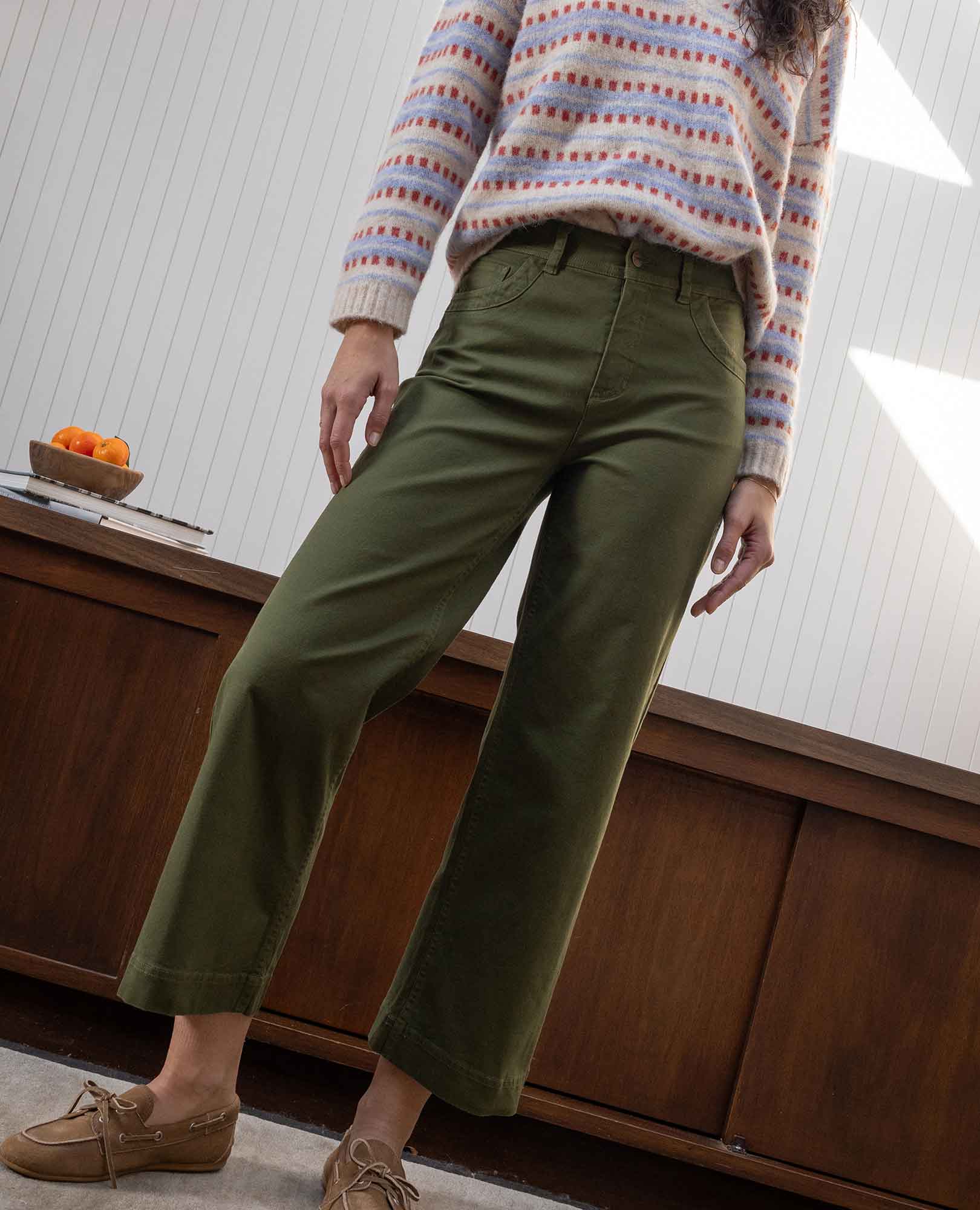 Earthworks Wide Leg Crop Pant