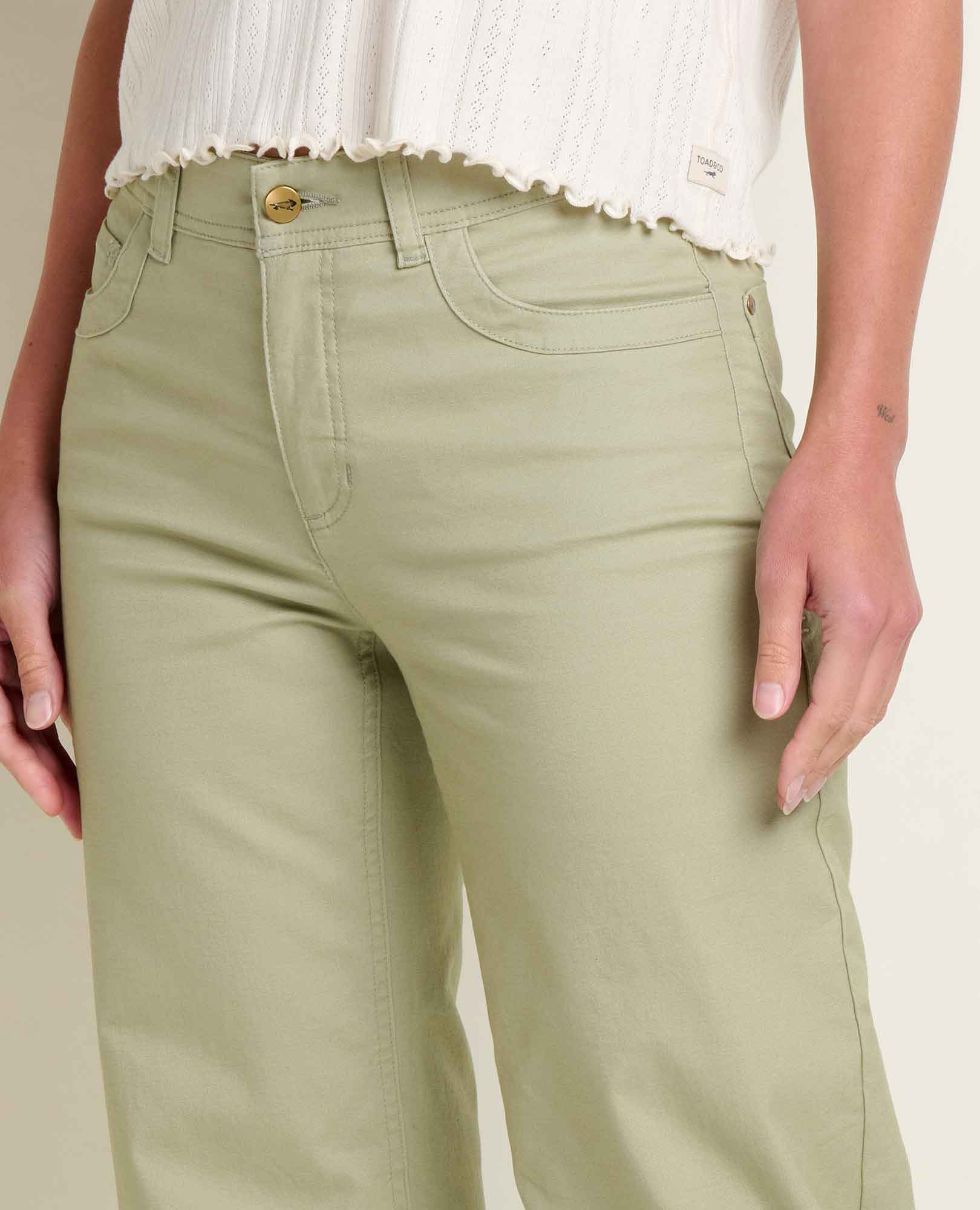 Earthworks Wide Leg Crop Pant