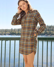 Re-Form Flannel Shirtdress