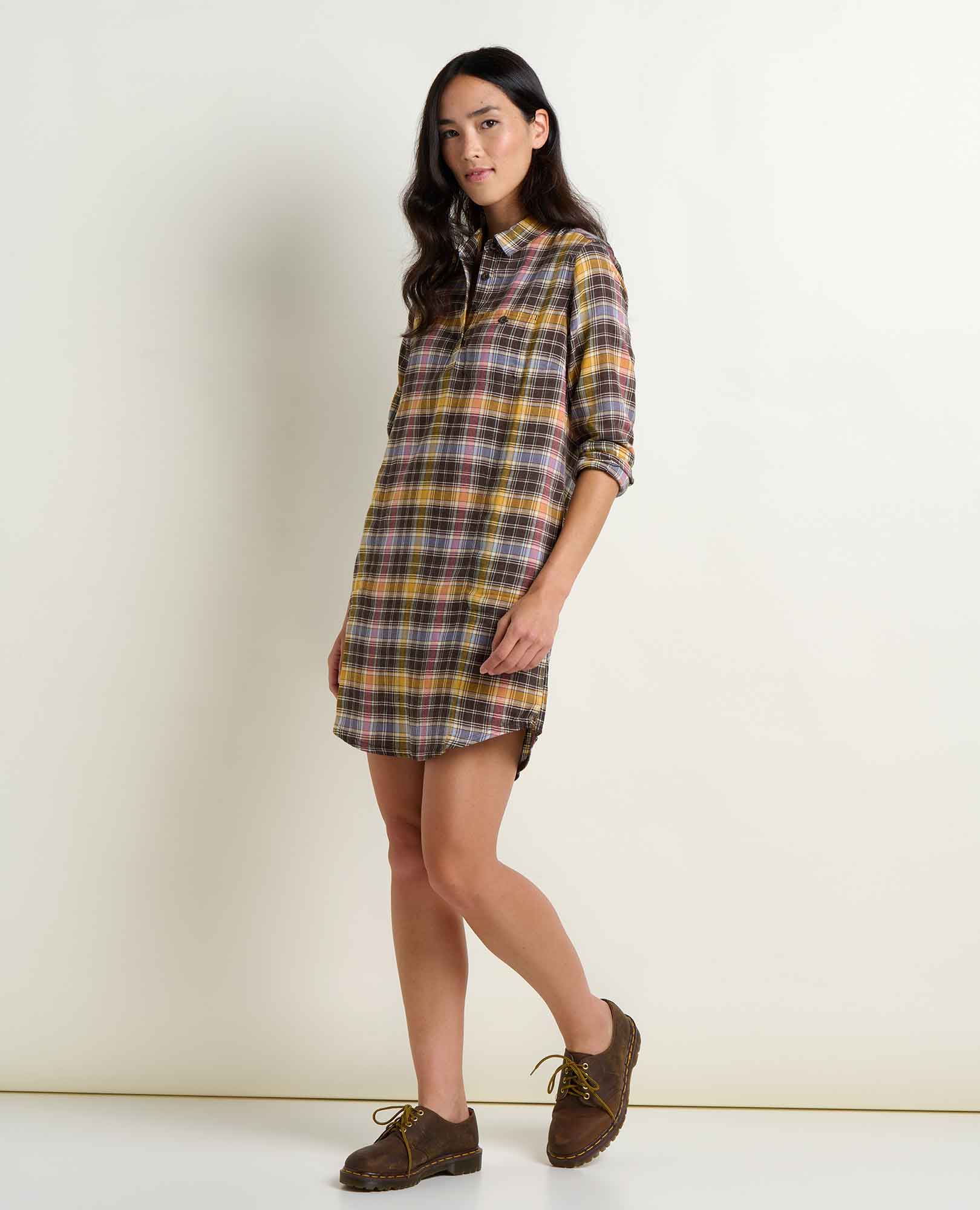 Re-Form Flannel Shirtdress