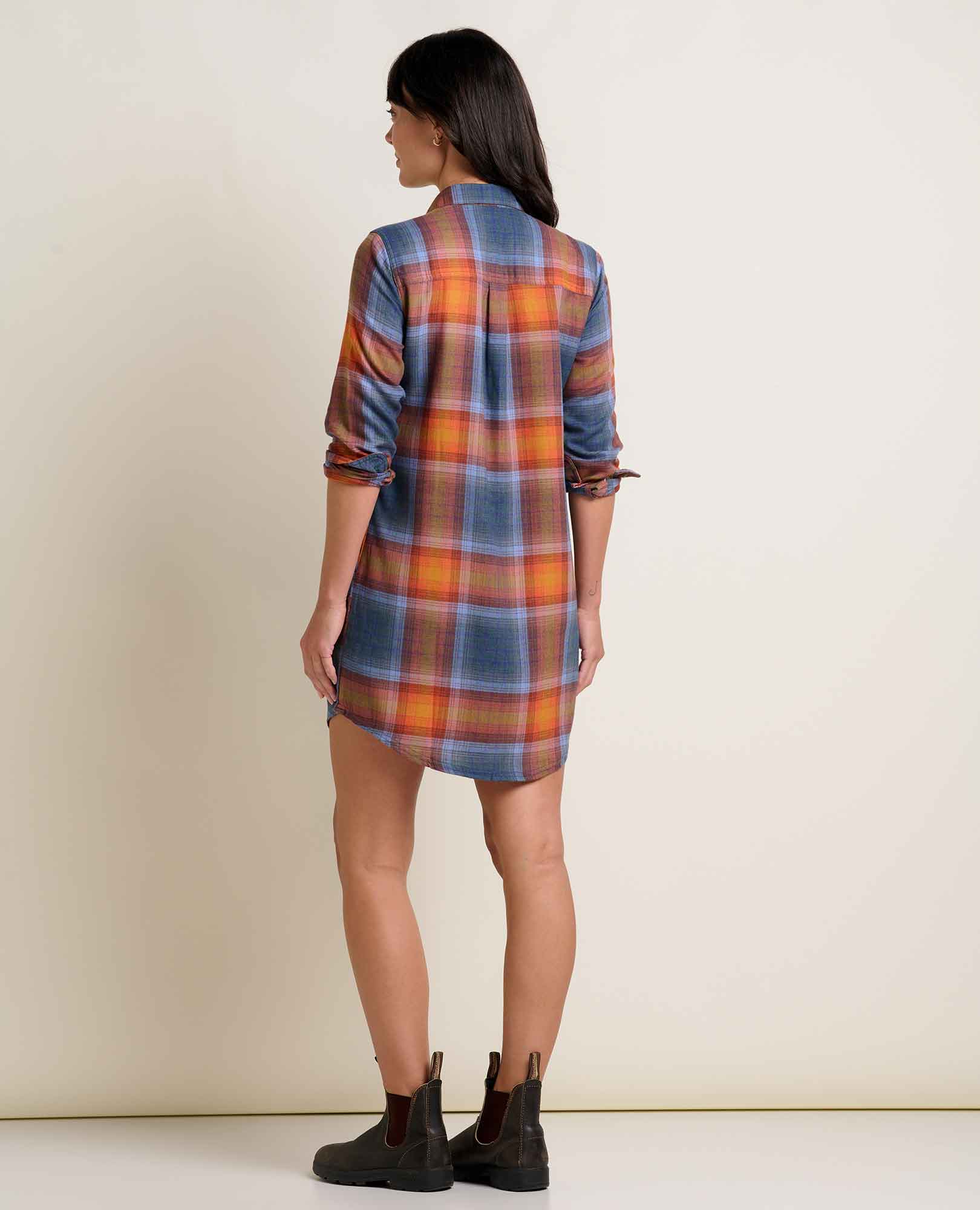 Re-Form Flannel Shirtdress