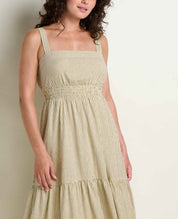 Taj Hemp Tiered Midi Dress