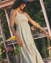 Taj Hemp Tiered Midi Dress