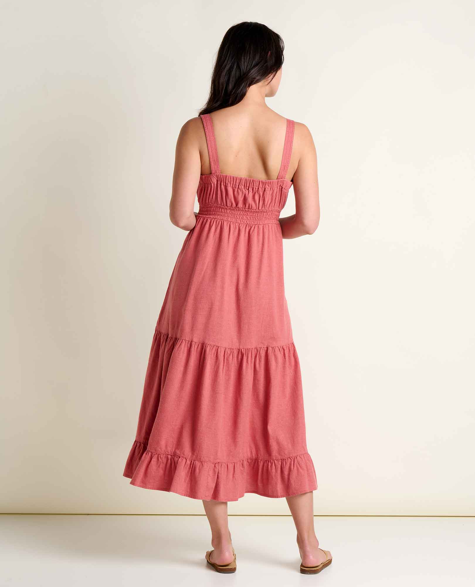 Taj Hemp Tiered Midi Dress