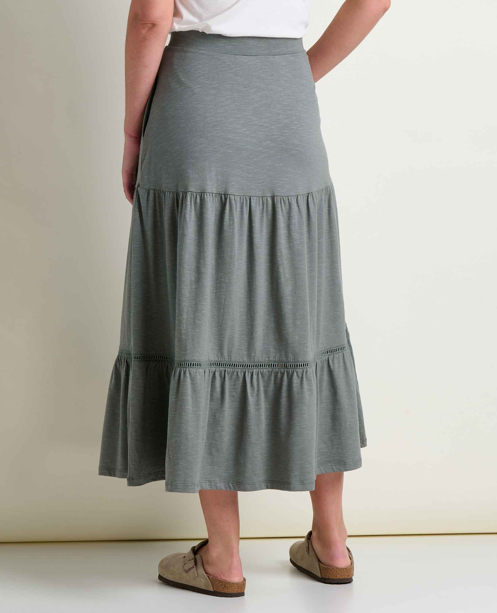 Marigold Tiered Midi Skirt